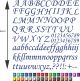 Set selbstklebende Buchstaben 68050