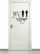 Türaufkleber WC Lounge 68114