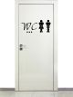 Türaufkleber WC Aufkleber 68115