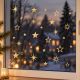Sterne Aufkleber fürs Fenster Gold 90 Stück | Weihnachtsdeko Fensteraufkleber Weihnachten Fensterbild Sternaufkleber selbstklebend für Glas innen & außen