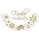 Aufkleber - Weihnachtskranz - Frohe Weinachten - 70031