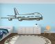 Wandtattoo Flugzeug - Boing 747 -  72451