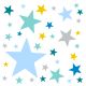timalo® XL Wandtattoo 120 Sterne – Aufkleber | 73079-SET25-120