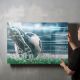 timalo® Kinderzimmer Acryl-Wandbild personalisiertes Kinder Bild mit Namen aus Acrylglas - Glasbild für die Wand Jugendzimmer Acrylglasbild Acrylbild | 40x30cm Fußball, Fußballtor, Tor