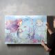 timalo® Kinderzimmer Acryl-Wandbild personalisiertes Kinder Bild mit Namen aus Acrylglas - Glasbild für die Wand Jugendzimmer Acrylglasbild Acrylbild | 40x30cm Meerjungfrau, Aquarell
