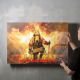 timalo® Kinderzimmer Wandbild Acryl personalisiertes Kinder Bild mit Namen aus Acrylglas - Glasbild für die Wand Jugendzimmer Acrylglasbild Acrylbild | 40x30cm Feuerwehr, Feuerwehrmann