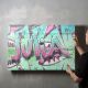 timalo® Gaming Wandbild Acryl personalisiertes Gamer Bild mit Namen aus Acrylglas - Glasbild gaming zone für die Wand Jugendzimmer Acrylglasbild Acrylbild Glas | 40x30cm Graffiti Mädchen