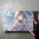 timalo® Gaming Acryl-Wandbild personalisiertes Gamer Bild mit Namen aus Acrylglas - Glasbild gaming room für die Wand Jugendzimmer Acrylglasbild Acrylbild Glas | 40x30cm Anime Mädchen
