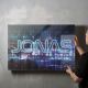 timalo® Gaming Acryl-Wandbild personalisiertes Gamer Bild mit Namen aus Acrylglas - Glasbild gaming room für die Wand Jugendzimmer Acrylglasbild Acrylbild Glas | 40x30cm Neon Schrift