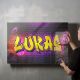 timalo® Gaming Acryl-Wandbild personalisiertes Gamer Bild mit Namen aus Acrylglas - Glasbild gaming room für die Wand Jugendzimmer Acrylglasbild Acrylbild Glas | 40x30cm Graffiti