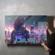 timalo® Gaming Acryl-Wandbild personalisiertes Gamer Bild mit Namen aus Acrylglas - Glasbild gaming room für die Wand Jugendzimmer Acrylglasbild Acrylbild Glas | 40x30cm Cyberpunk Mädchen