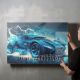 timalo® Gaming Wandbild Acryl personalisiertes Gamer Bild mit Namen aus Acrylglas - Glasbild gaming room für die Wand Jugendzimmer Acrylglasbild Acrylbild Glas | 40x30cm Auto