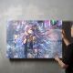 timalo® Gaming Acryl-Wandbild personalisiertes Gamer Bild mit Namen aus Acrylglas - Glasbild gaming room für die Wand Jugendzimmer Acrylglasbild Acrylbild Glas | 40x30cm Anime Mädchen