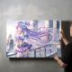 timalo® Gaming Acryl-Wandbild personalisiertes Gamer Bild mit Namen aus Acrylglas - Glasbild gaming room für die Wand Jugendzimmer Acrylglasbild Acrylbild Glas | 40x30cm Anime Mädchen