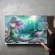 timalo® Gaming Acryl-Wandbild personalisiertes Gamer Bild mit Namen aus Acrylglas - Glasbild gaming room für die Wand Jugendzimmer Acrylglasbild Acrylbild Glas | 40x30cm Meerjungfrau Aquarell