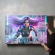 timalo® Gaming Acryl-Wandbild personalisiertes Gamer Bild mit Namen aus Acrylglas - Glasbild gaming room für die Wand Jugendzimmer Acrylglasbild Acrylbild Glas | 40x30cm Mädchen Superheld