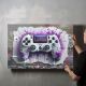 timalo® Gaming Acryl-Wandbild personalisiertes Gamer Bild mit Namen aus Acrylglas - Glasbild gaming room für die Wand Jugendzimmer Acrylglasbild Acrylbild Glas | 40x30cm Graffiti Mädchen