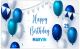 Banner zum Geburtstag | Poster mit Namen selbst gestalten | Wanddeko Deko Dekoration |  birth05