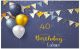 Dekoration zum Geburtstag | Banner mit Namen selbst gestalten | Wanddeko Poster für Männer | birth07