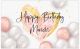 Banner zum Geburtstag | Poster mit Namen selbst gestalten | Wanddeko Dekoration Happy Birthday für Frauen | birth09