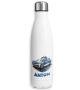 timalo® Thermosflasche personalisiert mit Namen auslaufsichere Edelstahl Trinkflasche Wasserflasche für Kinder Mädchen Jungen - Polizei Auto