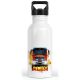 timalo® Trinkflasche Feuerwehrauto für Kinder personalisiert mit Namen | auslaufsichere Edelstahl Sportflasche Kindergarten Geschenk für Jungen und 400 mL / 600 mL
