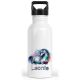 timalo® Trinkflasche für Kinder personalisiert mit Namen | auslaufsichere Edelstahl Sportflasche Kindergarten Schule Geschenk für Jungen und Mädchen | Einhorn bunt