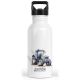 timalo® Trinkflasche für Kinder personalisiert mit Namen | auslaufsichere Edelstahl Sportflasche Kindergarten Schule Geschenk für Jungen und Mädchen | Traktor