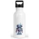 timalo® Trinkflasche für Kinder personalisiert mit Namen | auslaufsichere Edelstahl Sportflasche Kindergarten Schule Geschenk für Jungen und Mädchen | Roboter