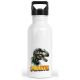 timalo® Trinkflasche für Kinder personalisiert mit Namen | auslaufsichere Edelstahl Sportflasche Kindergarten Schule Geschenk für Jungen und Mädchen | Dinosaurier
