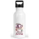 timalo® Einhorn Trinkflasche für Kinder personalisiert mit Namen | auslaufsichere Edelstahl Sportflasche Kindergarten Geschenk für 400 mL / 600 mL