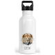 timalo® Trinkflasche für Kinder personalisiert mit Namen | auslaufsichere Edelstahl Sportflasche Kindergarten Geschenk für Jungen und 400 mL / 600 mL