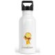 timalo® Trinkflasche personalisiert mit Namen | 30 Tier Motive | auslaufsichere Edelstahl Kindergartenflasche für Kinder Mädchen Jungen 400 mL / 600 mL | 14- Ente