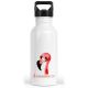 timalo® Trinkflasche personalisiert mit Namen | 30 Tier Motive | auslaufsichere Edelstahl Kindergartenflasche für Kinder Mädchen Jungen 400 mL / 600 mL | 16- Flamingo
