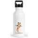 timalo® Trinkflasche personalisiert mit Namen | 30 Tier Motive | auslaufsichere Edelstahl Kindergartenflasche für Kinder Mädchen Jungen 400 mL / 600 mL | 18- Giraffe