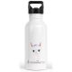 timalo® Trinkflasche personalisiert mit Namen | 30 Tier Motive | auslaufsichere Edelstahl Kindergartenflasche für Kinder Mädchen Jungen 400 mL / 600 mL | 02- Lama