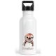 timalo® Trinkflasche personalisiert mit Namen | 30 Tier Motive | auslaufsichere Edelstahl Kindergartenflasche für Kinder Mädchen Jungen 400 mL / 600 mL | 20- Faultier