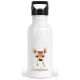 timalo® Trinkflasche personalisiert mit Namen | 30 Tier Motive | auslaufsichere Edelstahl Kindergartenflasche für Kinder Isolierflasche 400 mL / 600 mL | 24- Reh