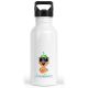 timalo® Trinkflasche personalisiert mit Namen | 30 Tier Motive | auslaufsichere Edelstahl Kindergartenflasche für Kinder Thermoskanne 400 mL / 600 mL | 51- Papagei