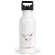 timalo® Trinkflasche personalisiert mit Namen | 30 Tier Motive | auslaufsichere Edelstahl Kindergartenflasche für Kinder Mädchen Jungen 400 mL / 600 mL | 06- Schaf