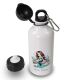 timalo® Aluminium Trinkflasche für Kinder personalisiert mit Namen | auslaufsichere Edelstahl Sportflasche Kindergarten Geschenk für Jungen und Mädchen | Meerjungfrau