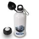 timalo® Aluminium Trinkflasche für Kinder personalisiert mit Namen | auslaufsichere Edelstahl Sportflasche Kindergarten Geschenk für Jungen und Mädchen | Polizei Auto