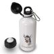 timalo® Aluminium Trinkflasche mit Namen personalisierbar | 30 Tier Motive | auslaufsichere Kindergartenflasche für Kinder Mädchen Jungen 400 mL / 600 mL | 05- Zebra