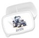 timalo® Brotdose Kinder personalisiert mit Namen | Bento Lunchbox Unterteilung mit Fächern | Jungen Mädchen Kindergarten Schule Geschenk | 15 - Traktor