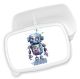 timalo® Brotdose Kinder personalisiert mit Namen | Bento Lunchbox Unterteilung mit Fächern | Jungen Mädchen Kindergarten Schule Geschenk | 16 - Roboter
