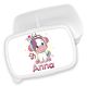 timalo® Brotdose Kinder personalisiert mit Namen | Bento Lunchbox Unterteilung mit Fächern | Jungen Mädchen Kindergarten Schule Geschenk | 3 - Einhorn