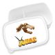 timalo® Brotdose Kinder personalisiert mit Namen | Bento Lunchbox Unterteilung mit Fächern | Jungen Mädchen Kindergarten Schule Geschenk | 6 - Dino