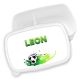 timalo® Brotdose Kinder personalisiert mit Namen | Bento Lunchbox Unterteilung mit Fächern | Jungen Mädchen Kindergarten Schule Geschenk | 7 - Fussball grün