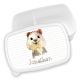 timalo® Brotdose Kinder personalisiert mit Namen | Bento Lunchbox Unterteilung mit Fächern | Jungen Mädchen Kindergarten Schule Motiv Tiere Geschenk | 10- Quoka