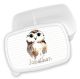 timalo® Brotdose Kinder personalisiert mit Namen | Bento Lunchbox Unterteilung mit Fächern | Jungen Mädchen Kindergarten Schule Motiv Tiere Geschenk | 23- Eule